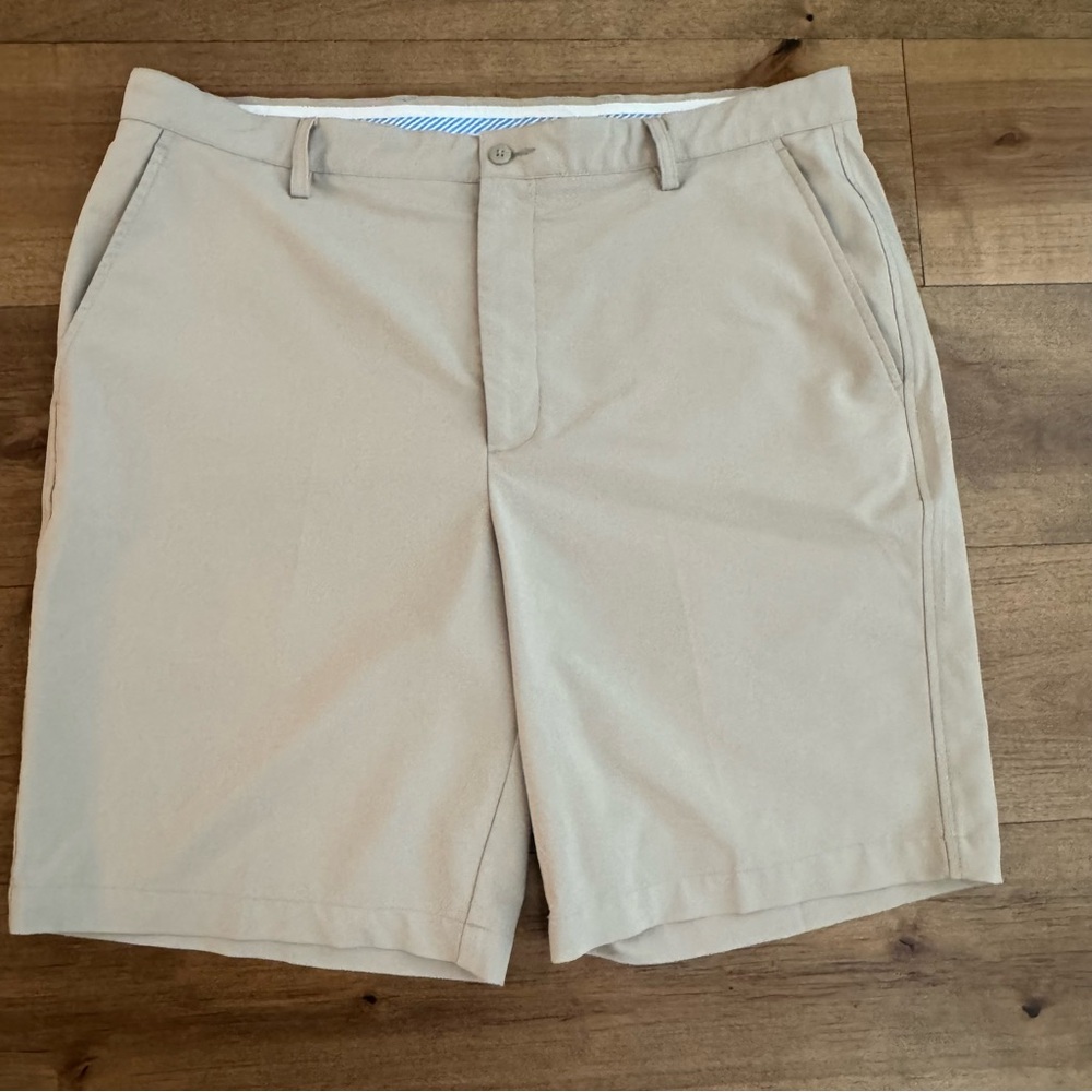 FootJoy Men’s Golf Shorts Size 40 Tan Flat Front 9.5” Inseam Stretch Performance